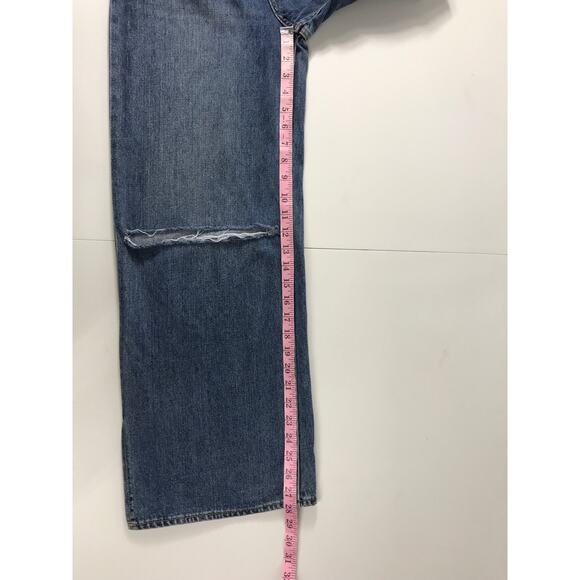New Moussy Knee Slit Loose Straight Jeans - Picture 12 of 12